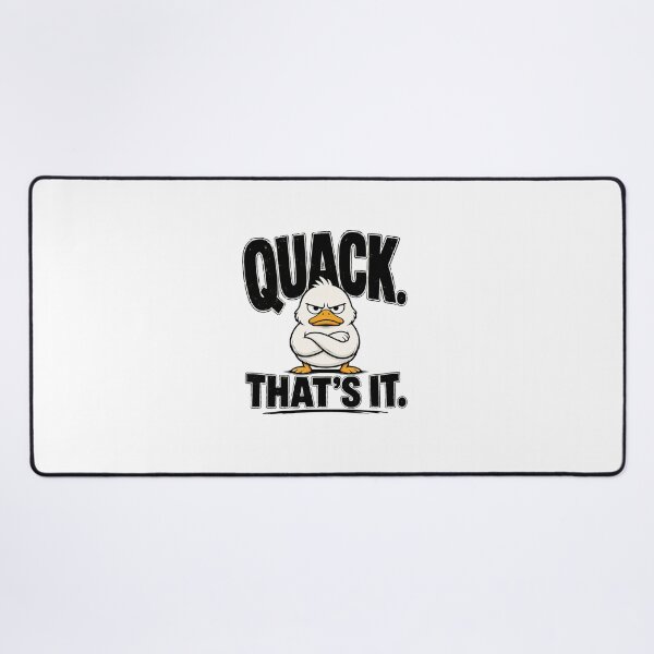 Item preview, Quack That's It Funny Angry Duck Minimalist Meme T-Shirt designed and sold by Lovestickerco.