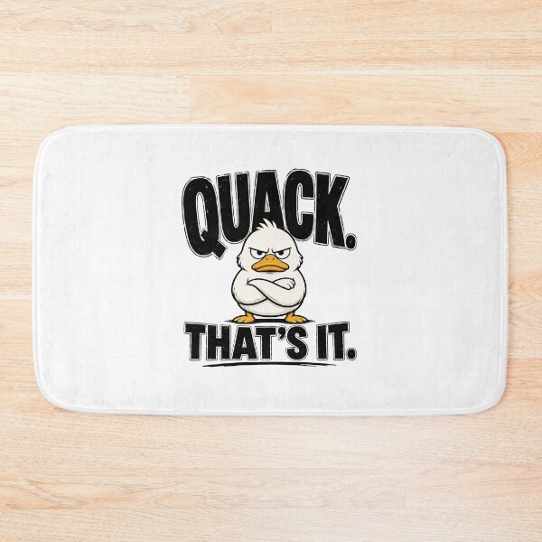 Item preview, Quack That's It Funny Angry Duck Minimalist Meme T-Shirt designed and sold by Lovestickerco.