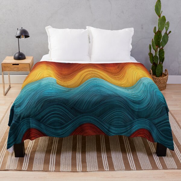 Item preview, Sunset Wave Ripple Pattern Design designed and sold by Piotrek0001.