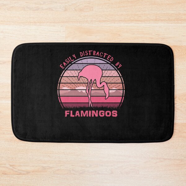 Item preview, Easily Distracted By Flamingos Retro Sunset Bird designed and sold by marke770.