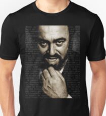 Luciano Pavarotti Italien Geschenk Slim Fit T-Shirt