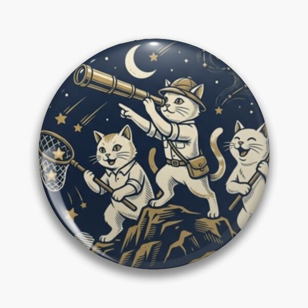 Item preview, Starry Night Adventure – Cats Catching Stars Tee  designed and sold by Dogandesighn.