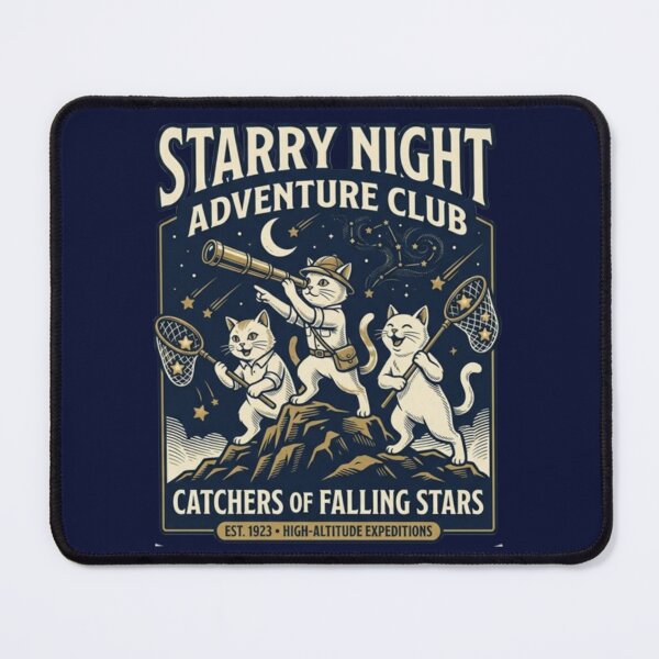 Item preview, Starry Night Adventure – Cats Catching Stars Tee designed and sold by Dogandesighn.