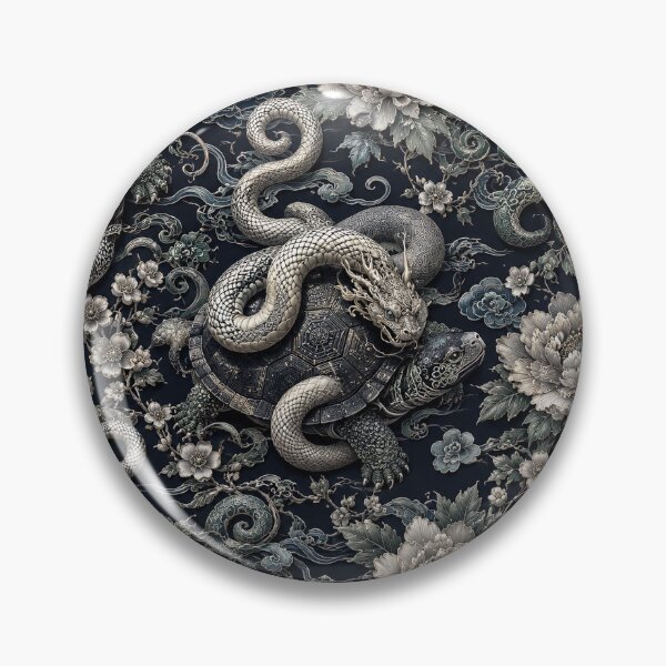Item preview, Xuanwu Celestial Tortoise Floral Pattern designed and sold by Rui Huang.