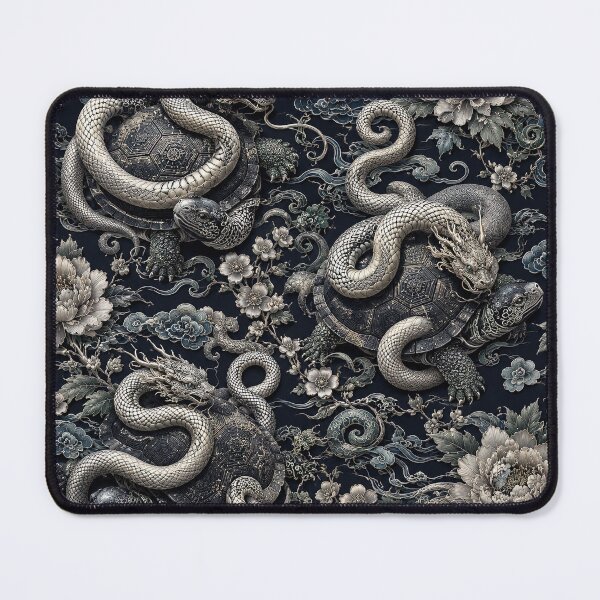 Item preview, Xuanwu Celestial Tortoise Floral Pattern designed and sold by Rui Huang.