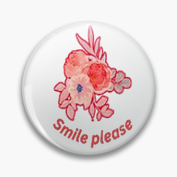 Item preview, Smile Please Floral Cute Typography Design designed and sold by ArtfulLife3456.