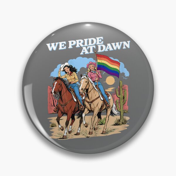 Item preview, We Pride At Dawn Vintage Lesbian Pride Western LGBTQ Cowgirl designed and sold by KristineLi.