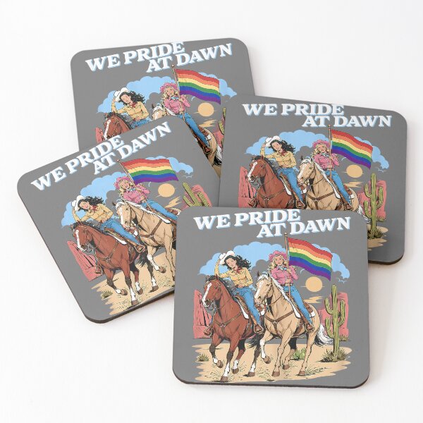 Item preview, We Pride At Dawn Vintage Lesbian Pride Western LGBTQ Cowgirl designed and sold by KristineLi.
