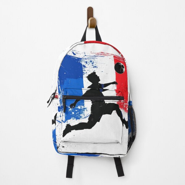 Item preview, France Soccer Player Art — French Football Flag Action Fan Print designed and sold by icemanphotos.