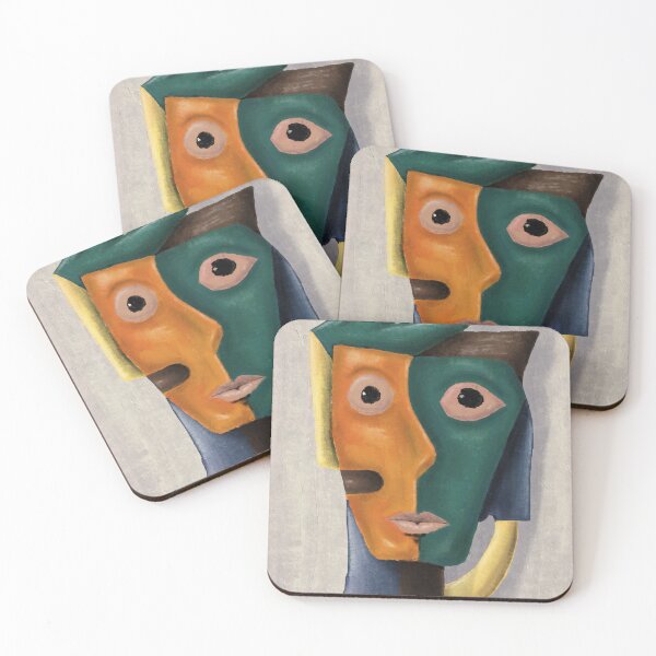 Item preview, Cubist Face Digital Art Print designed and sold by aekritdeach.