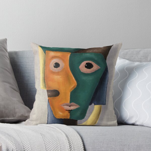 Item preview, Cubist Face Digital Art Print designed and sold by aekritdeach.