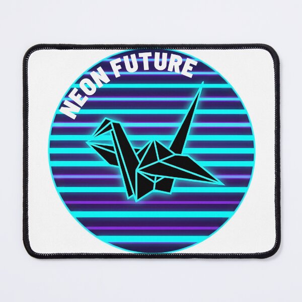 Item preview, Origami Crane Japan Retro Neon Cyberpunk Design designed and sold by Sabsll.