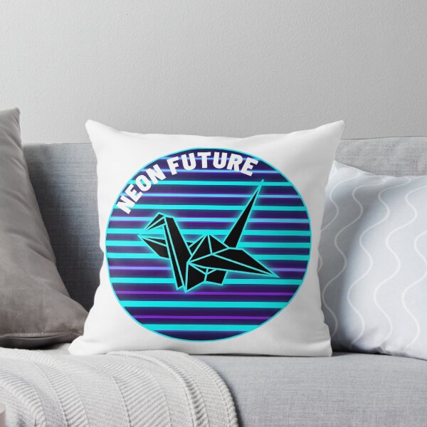 Item preview, Origami Crane Japan Retro Neon Cyberpunk Design designed and sold by Sabsll.