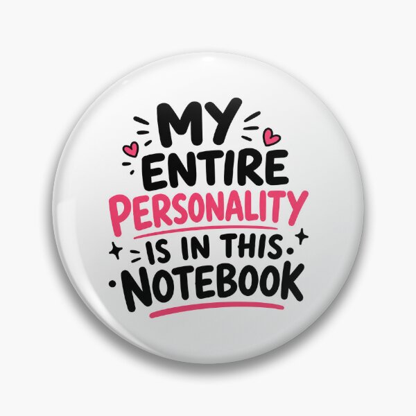 Item preview, My Entire Personality Is In This Notebook Funny Notebook Lover Design designed and sold by MonkiFlipp.