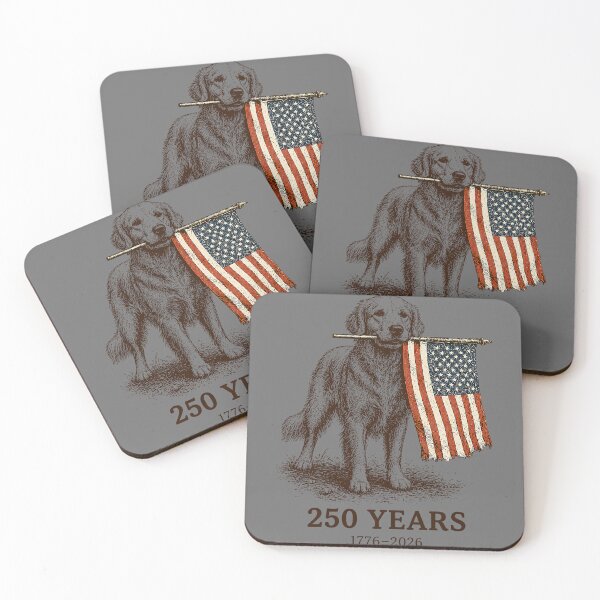 Item preview, Vintage Golden Retriever Patriotic Dog 250 Years 1776 2026 Premium Tri-Blend designed and sold by KristineLi.
