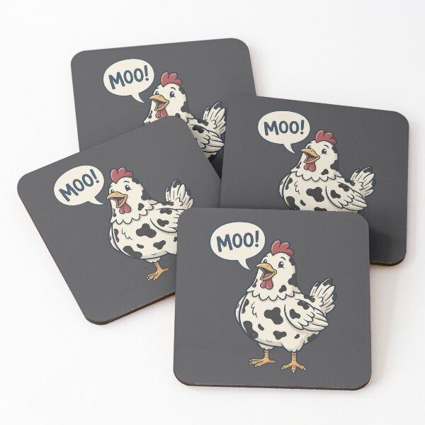 Item preview, Funny Moo Chicken Cow Farm Animal Humor Men Women Kids 1 designed and sold by ChinkyCat Official.
