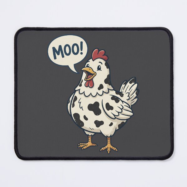 Item preview, Funny Moo Chicken Cow Farm Animal Humor Men Women Kids 1 designed and sold by ChinkyCat Official.