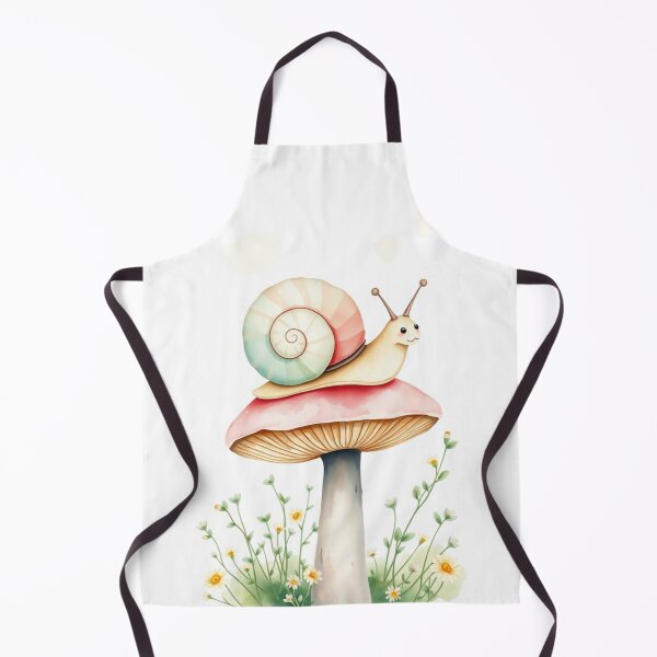 Item preview, Cute Watercolor Snail on a Mushroom designed and sold by Vida e Arte.