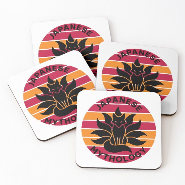 Item preview, Kitsune Japanese Fox Nine-Tails Retro Design designed and sold by Sabsll.