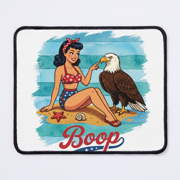 Item preview, Vintage Pin Up Girl Boop The Eagle 4th Of July designed and sold by AdyKurniawan.