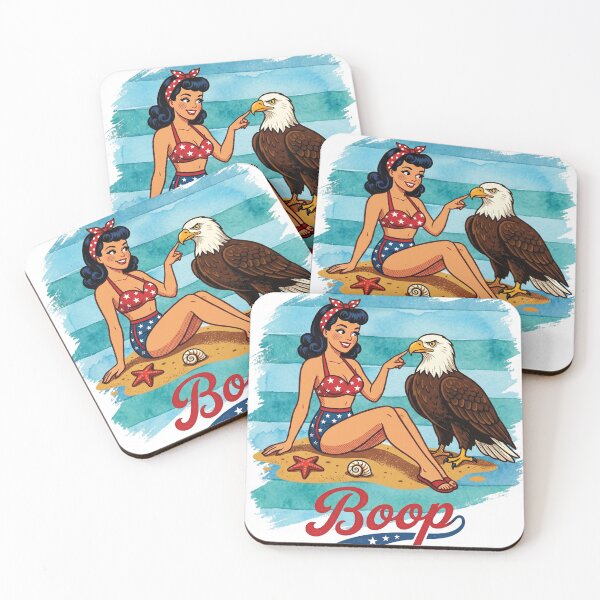 Item preview, Vintage Pin Up Girl Boop The Eagle 4th Of July designed and sold by AdyKurniawan.