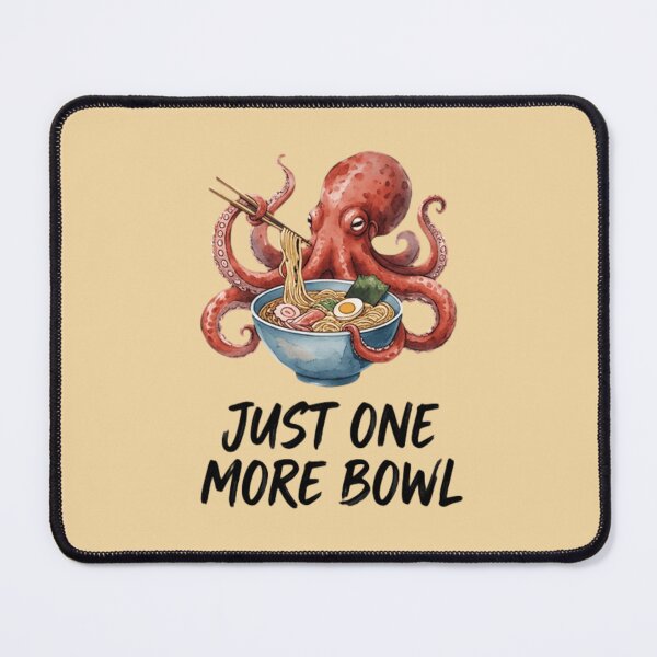 Item preview, Just One More Bowl T‑Shirt & Sticker – Funny Octopus Eating Ramen Japanese Food Lover designed and sold by ZyxDes.