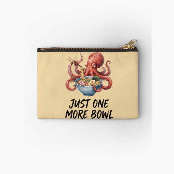 Item preview, Just One More Bowl T‑Shirt & Sticker – Funny Octopus Eating Ramen Japanese Food Lover  designed and sold by ZyxDes.