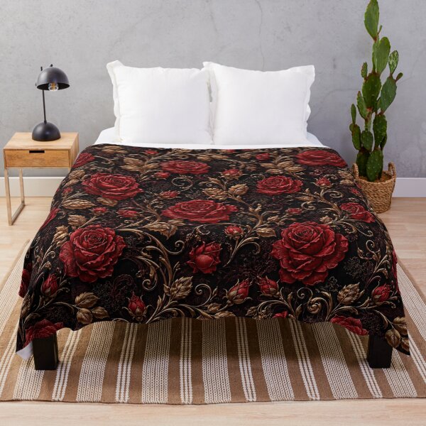 Item preview, Red Rose Gothic Floral Pattern designed and sold by Rui Huang.