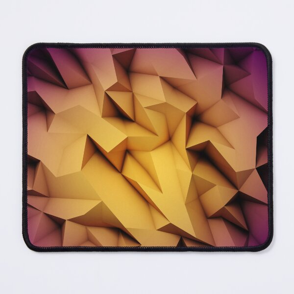 Item preview, Golden Crystal Geode Low Poly Abstract Pattern designed and sold by Dibujo Divertido.