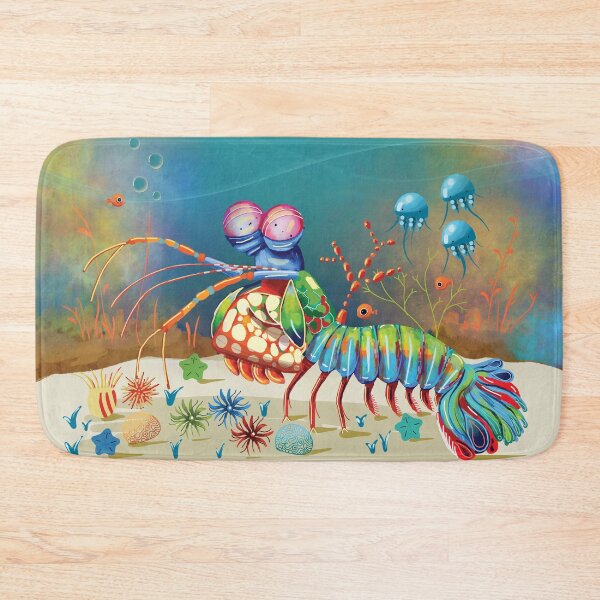 Item preview, Peacock Mantis Shrimp Colorful Marine Life designed and sold by Karin Taylor.