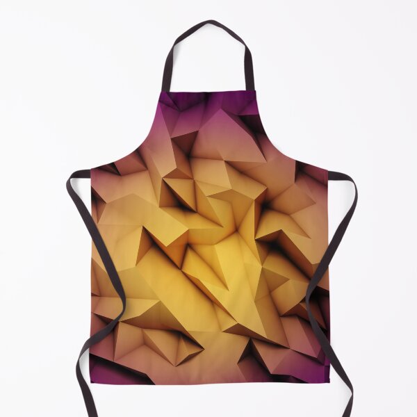Item preview, Golden Crystal Geode Low Poly Abstract Pattern designed and sold by Dibujo Divertido.