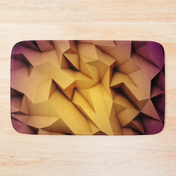 Item preview, Golden Crystal Geode Low Poly Abstract Pattern designed and sold by Dibujo Divertido.