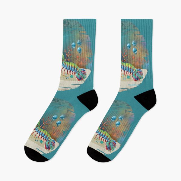 Item preview, Peacock Mantis Shrimp Colorful Marine Life designed and sold by Karin Taylor.