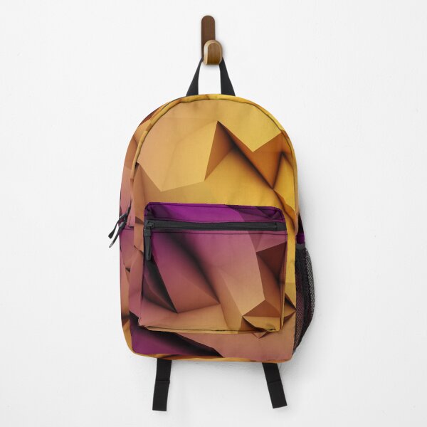Item preview, Golden Crystal Geode Low Poly Abstract Pattern designed and sold by Dibujo Divertido.