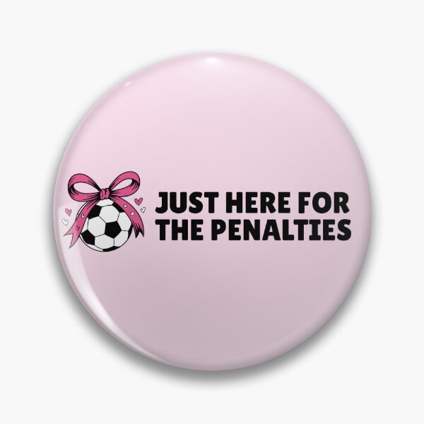 Item preview, Just Here for the Penalties Cute Soccer Girl designed and sold by Tattyarts.
