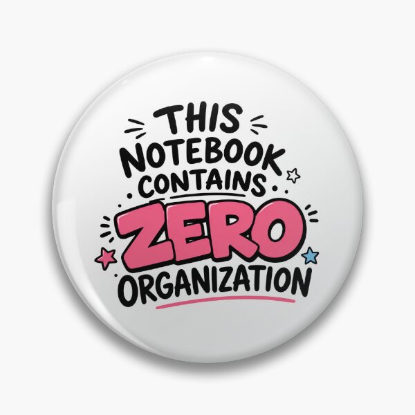 Item preview, This Notebook Contains Zero Organization Funny Notebook Lover Design designed and sold by MonkiFlipp.