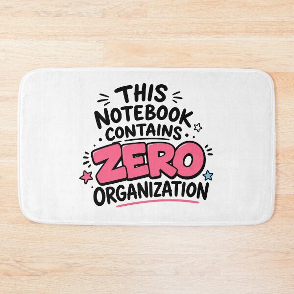 Item preview, This Notebook Contains Zero Organization Funny Notebook Lover Design designed and sold by MonkiFlipp.