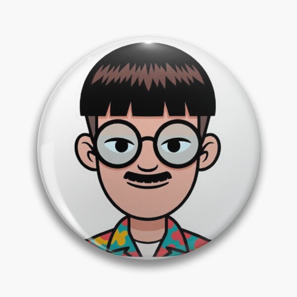 Item preview, Oliver Tree Funny Cartoon Bowl Cut | Singer Portrait Sticker designed and sold by CreativeNest Prints.