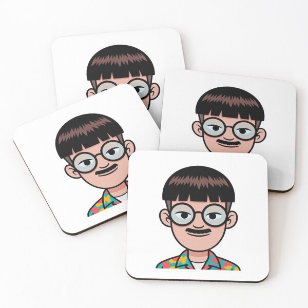Item preview, Oliver Tree Funny Cartoon Bowl Cut | Singer Portrait Sticker designed and sold by CreativeNest Prints.