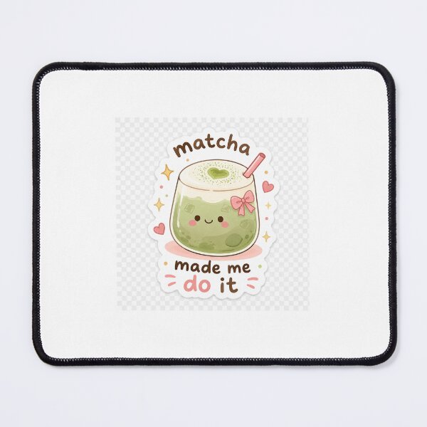 Item preview, Cute Matcha Sticker | Kawaii Green Tea Cafe Aesthetic designed and sold by Threadistiq.