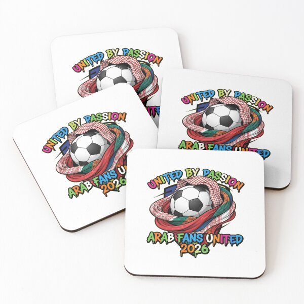 Item preview, United By Passion 2026 Arab Soccer Scarves World Cup Fan T-Shirt designed and sold by Ahmed Nedji.
