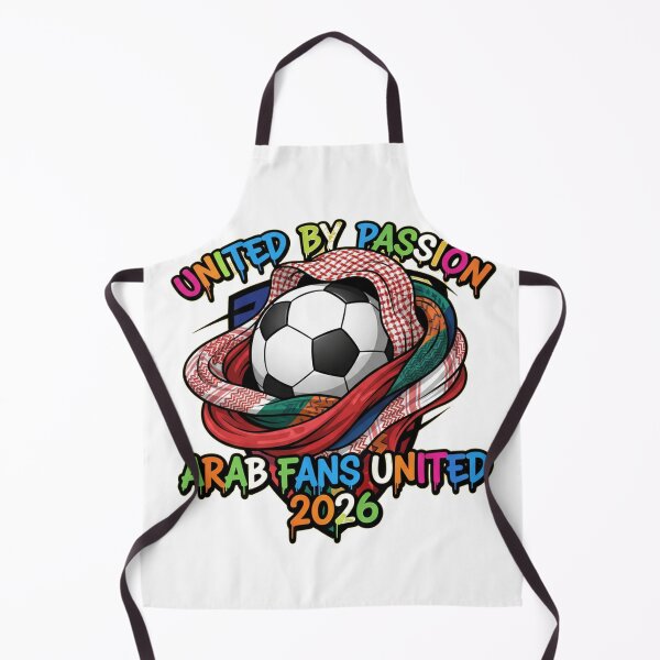 Item preview, United By Passion 2026 Arab Soccer Scarves World Cup Fan T-Shirt designed and sold by Ahmed Nedji.