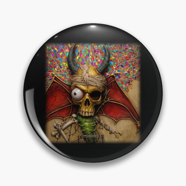 Item preview, Horny Winged Skull designed and sold by Limn From Limb.