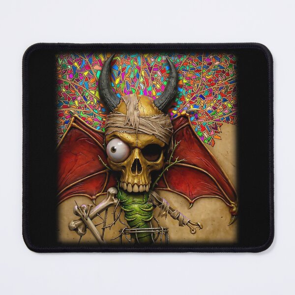 Item preview, Horny Winged Skull designed and sold by Limn From Limb.