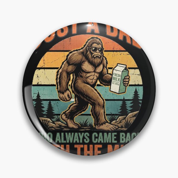 Item preview, Just A Dad Who Always Came Back With The Milk Bigfoot designed and sold by AdyKurniawan.