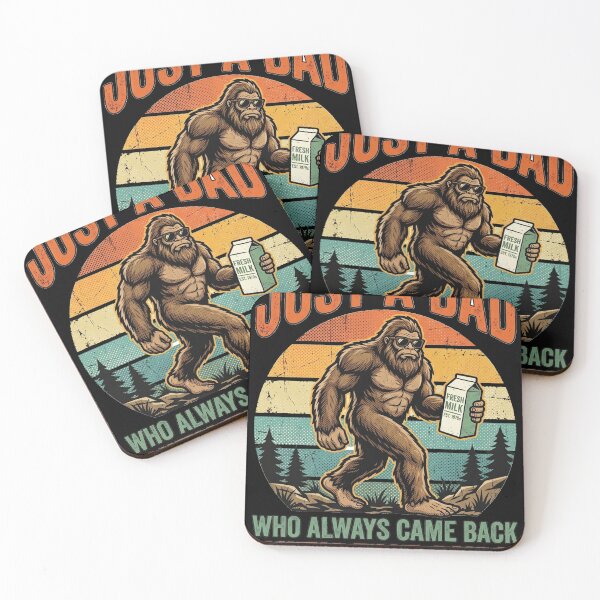 Item preview, Just A Dad Who Always Came Back With The Milk Bigfoot designed and sold by AdyKurniawan.