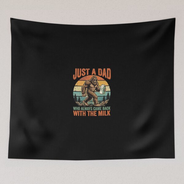 Item preview, Just A Dad Who Always Came Back With The Milk Bigfoot designed and sold by AdyKurniawan.