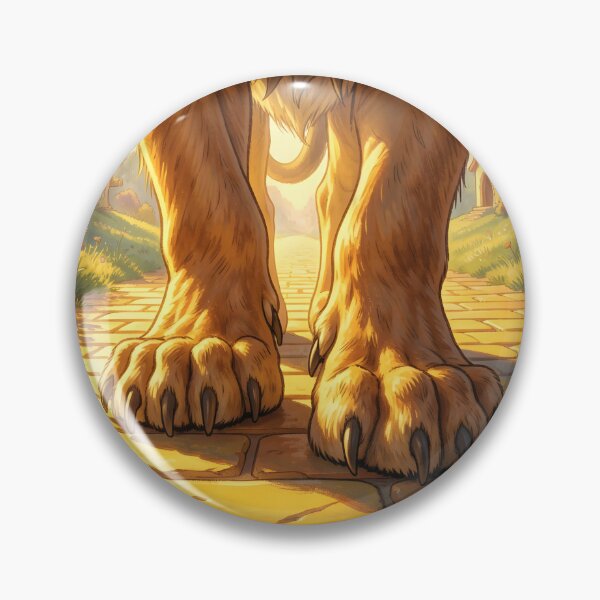 Item preview, Lion’s Legs Close-Up on Yellow Brick Road – Cinematic Fantasy Scene designed and sold by EmeraldeaDesign.