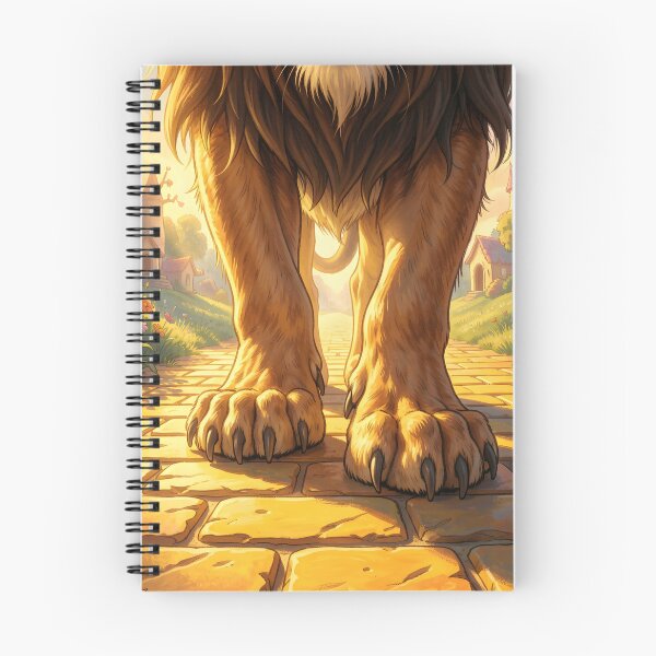 Item preview, Lion’s Legs Close-Up on Yellow Brick Road – Cinematic Fantasy Scene designed and sold by EmeraldeaDesign.