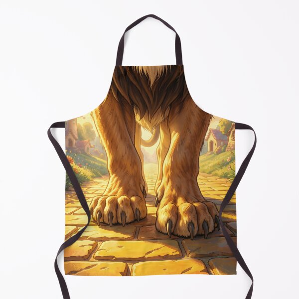 Item preview, Lion’s Legs Close-Up on Yellow Brick Road – Cinematic Fantasy Scene designed and sold by EmeraldeaDesign.